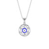 Safeguarding Evil Eye Diamond Pendant Silver Jewellery Online