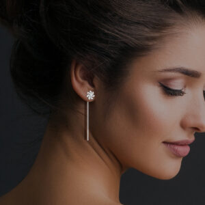 Ethereal Energy Diamond Earrings Silver Jewellery Online