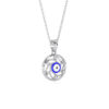 Safeguarding Evil Eye Diamond Pendant Silver Jewellery Online