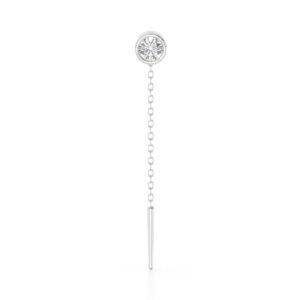 Enchanting Solitaire Sui Dhaga Earrings Silver Jewellery Online