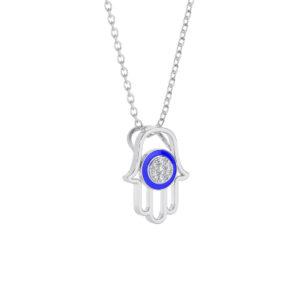 Hamsa of Fortune Pendant Silver Jewellery Online