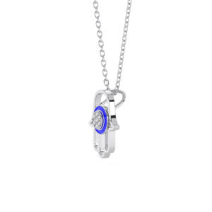Hamsa of Fortune Pendant Silver Jewellery Online