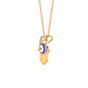 Eye of Serenity Hamsa Pendant Silver Jewellery Online